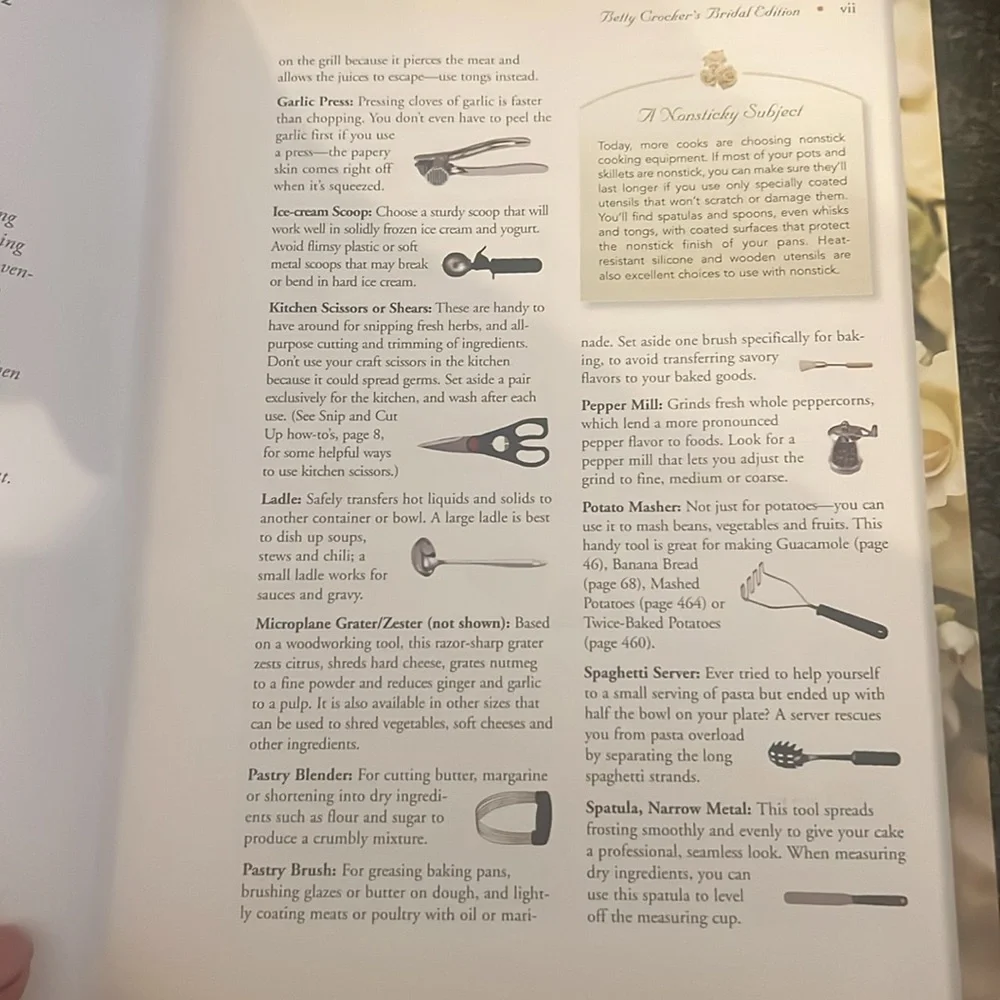 BETTY CROCKER’S BRIDAL EDITION COOKBOOK. EXCELLENT CONDITION.  Recipes, …